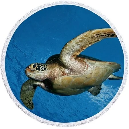 Serviette de Plage Tortue Ronde