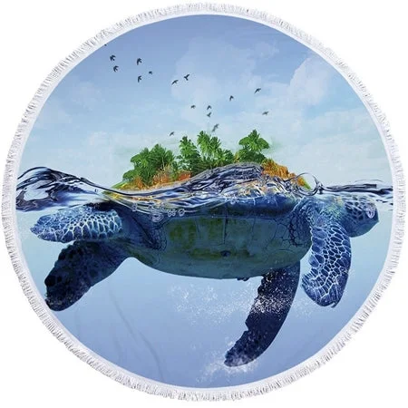 Serviette de Plage Tortue Ronde - Island