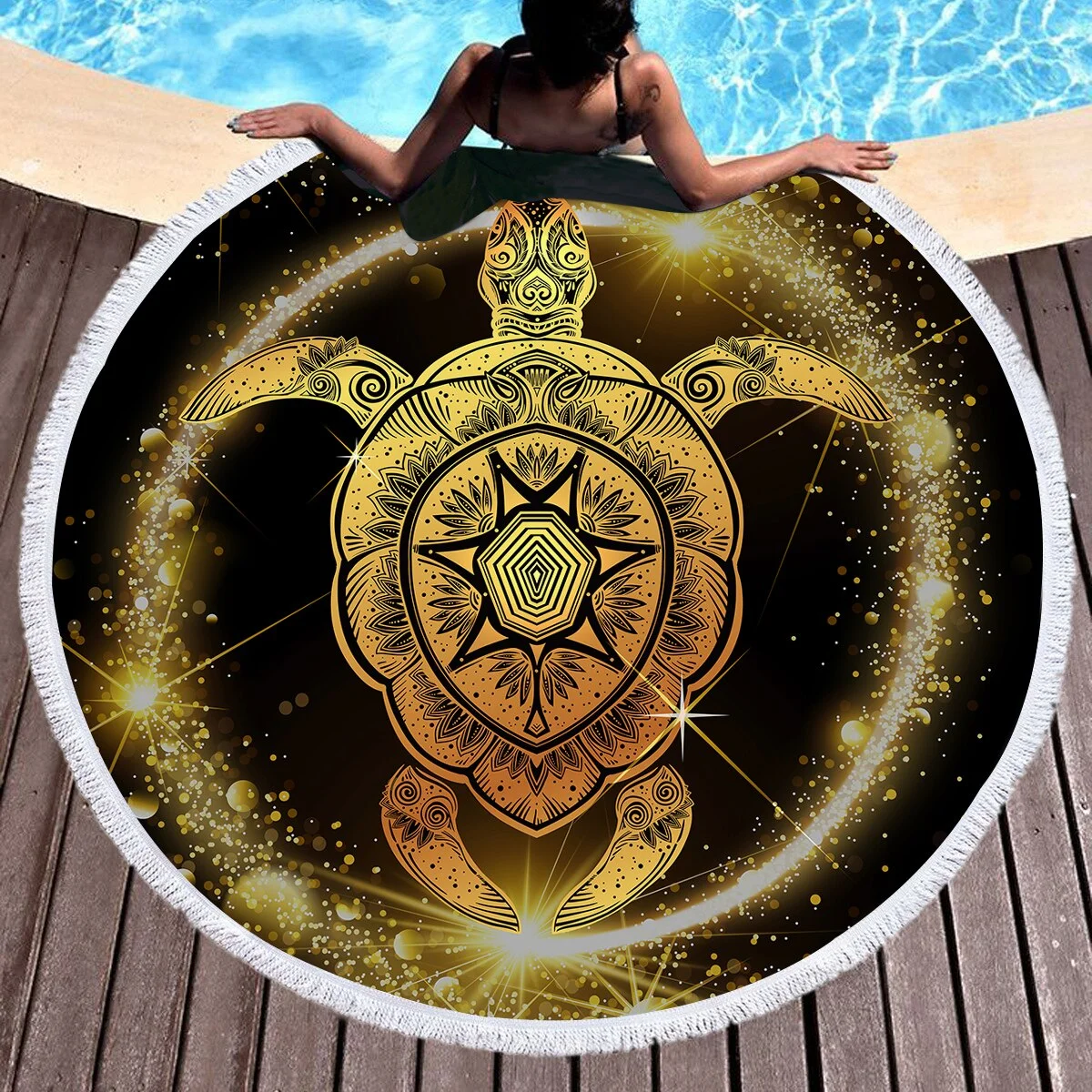 Serviette de Plage Tortue - Attrape-rêve – Image 2