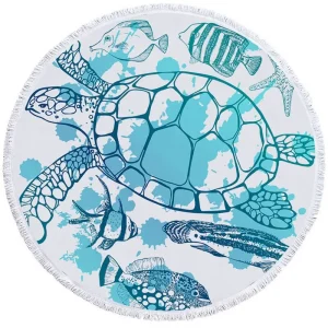Serviette de Plage Tortue Ronde - Breizh