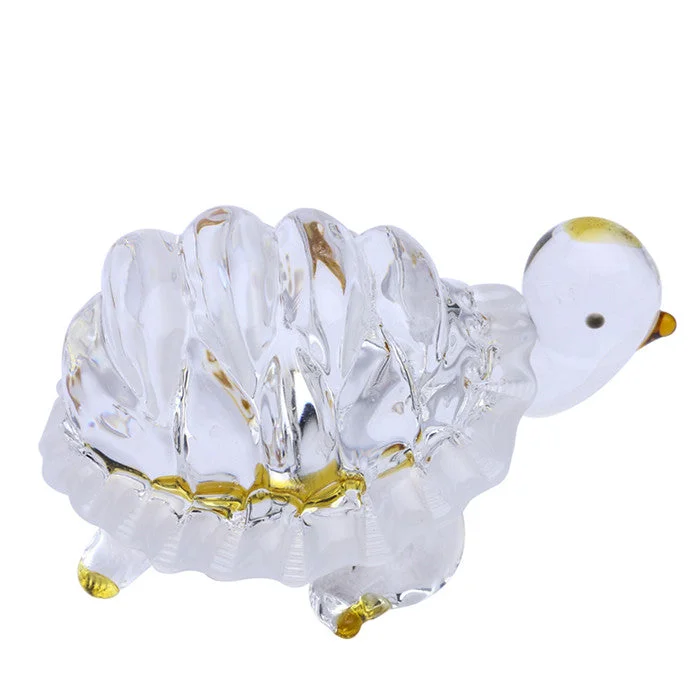 Figurine Tortue en Verre Cristal