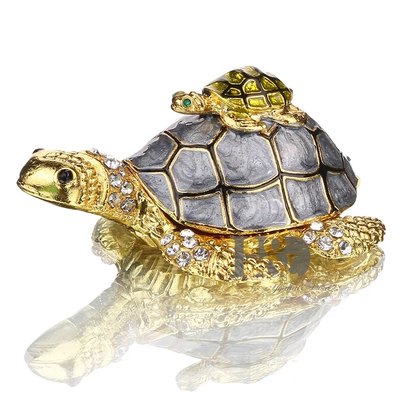 Boîte à Bijoux Tortue Gold