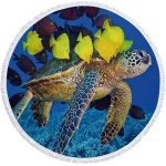 Serviette de Plage Tortue Ronde - Harem