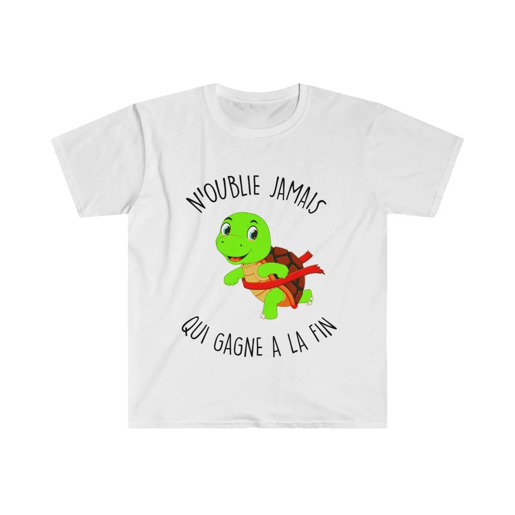 T-shirt Running Tortue en action