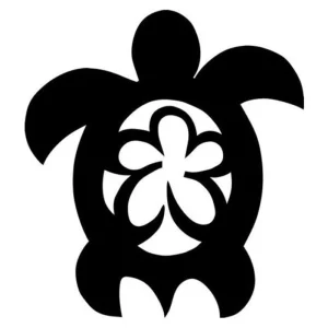 Autocollant Voiture Tortue - Polynésien