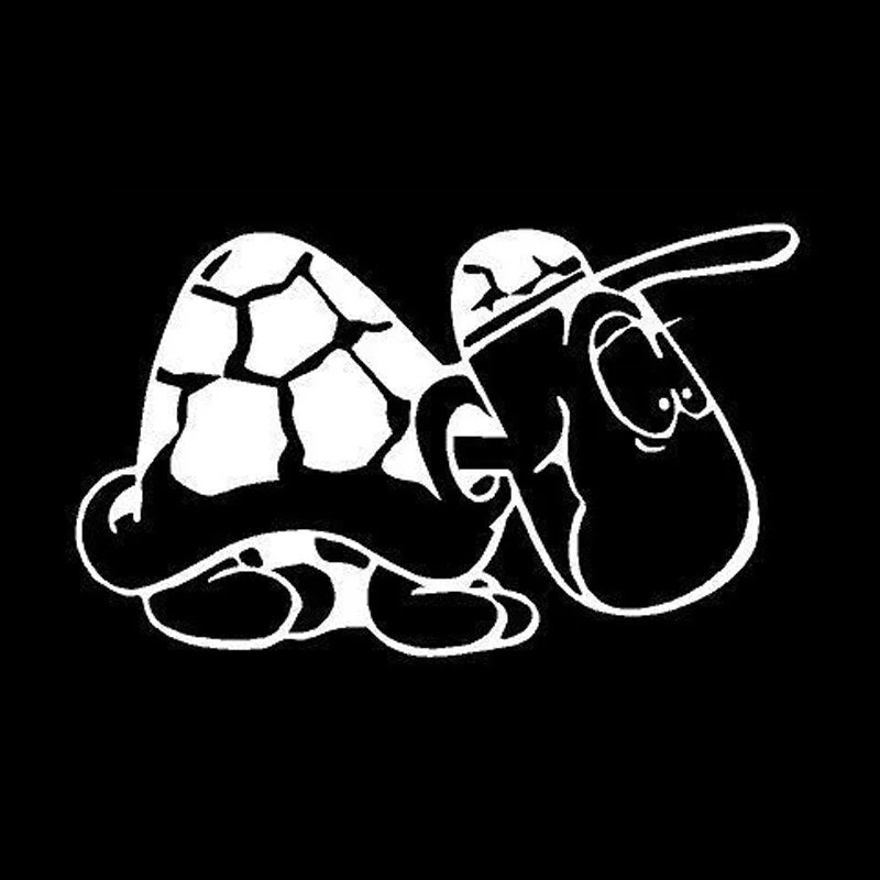 Autocollant Tortue à Casquette