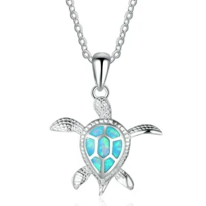 Pendentif Tortue - Opaline