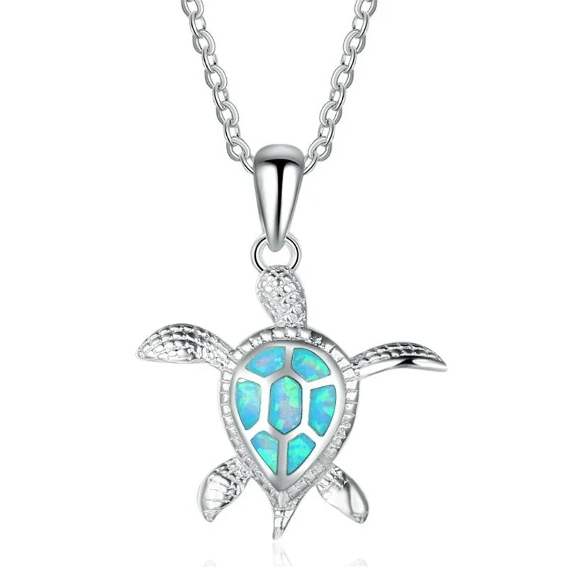 Pendentif Tortue en Opaline