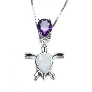 Pendentif Tortue - Violetta (argent)