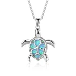 Pendentif Tortue - Fleur