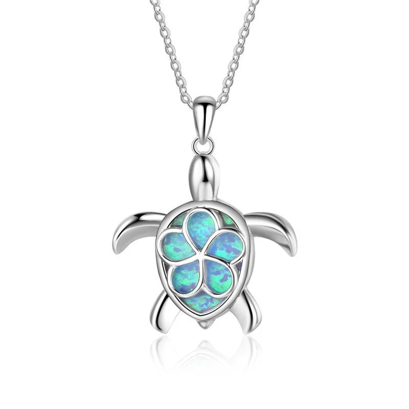 Pendentif Tortue - Fleur