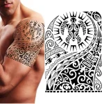 Tatouage Temporaire Tortue - Polynésien