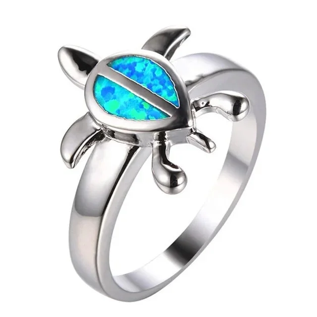 Bague Tortue - Line (Acier)