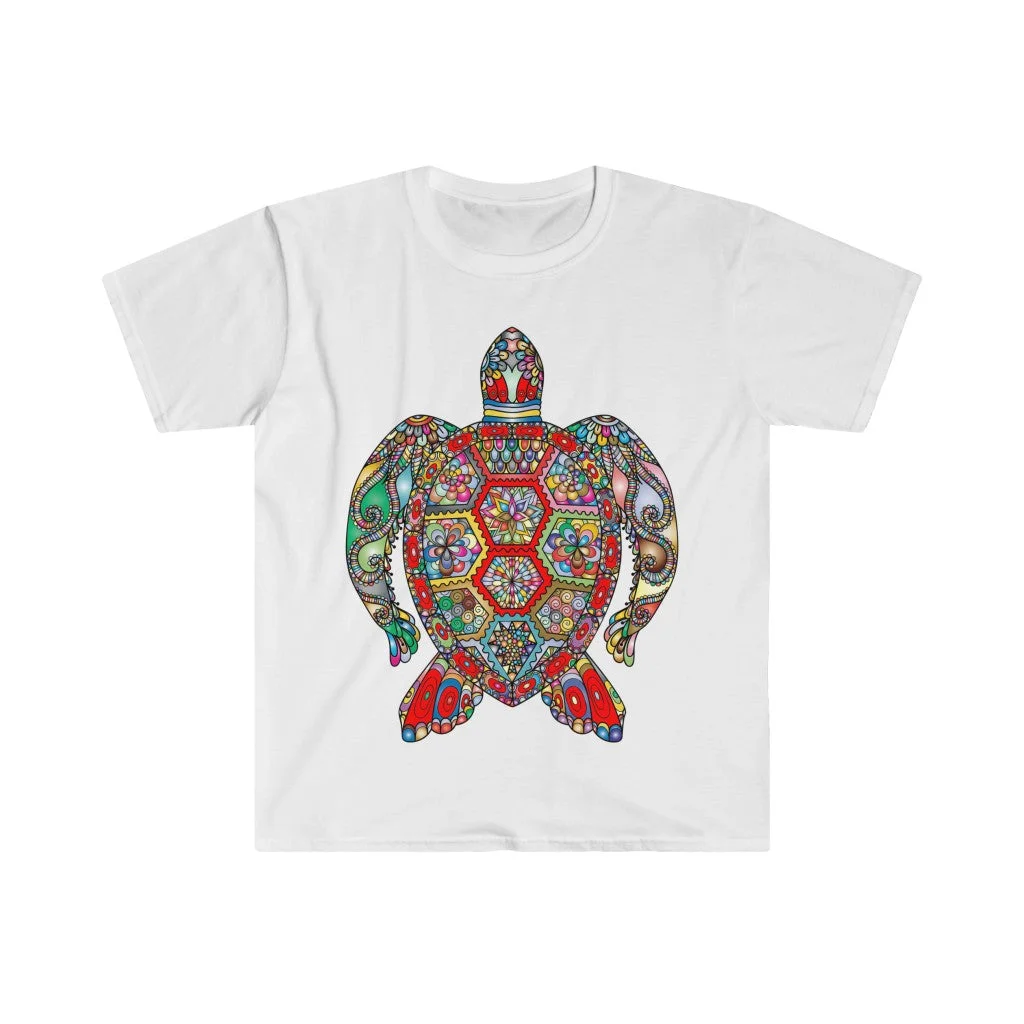 T-shirt Tortue Enluminure en Détail