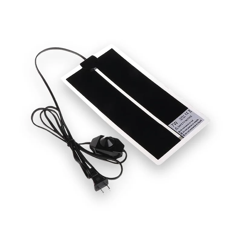 Tapis chauffant tortue en utilisation