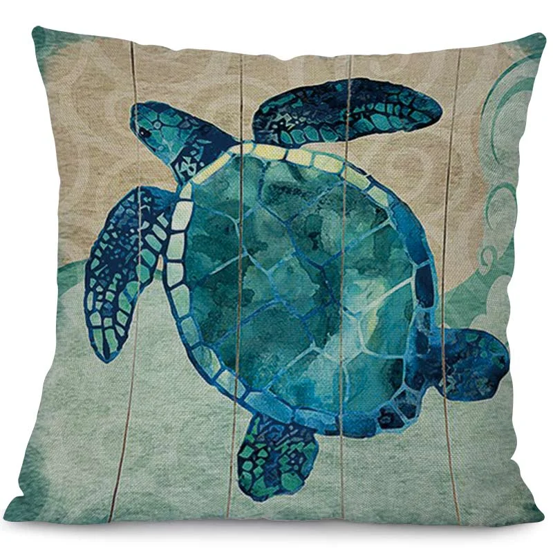 Housse Coussin Tortue - Huilé