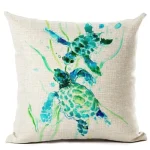 Housse Coussin Tortue - AquaBlue