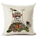 Housse Coussin Tortue - Rock