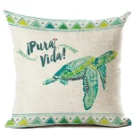 Housse Coussin Tortue - Pura Vida