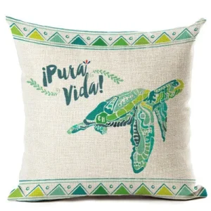 Housse Coussin Tortue - Pura Vida