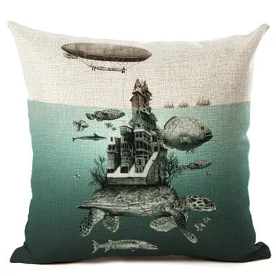 Housse Coussin Tortue