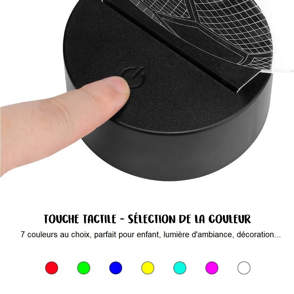 Lampe Tortue 3D 'Nage' en ambiance