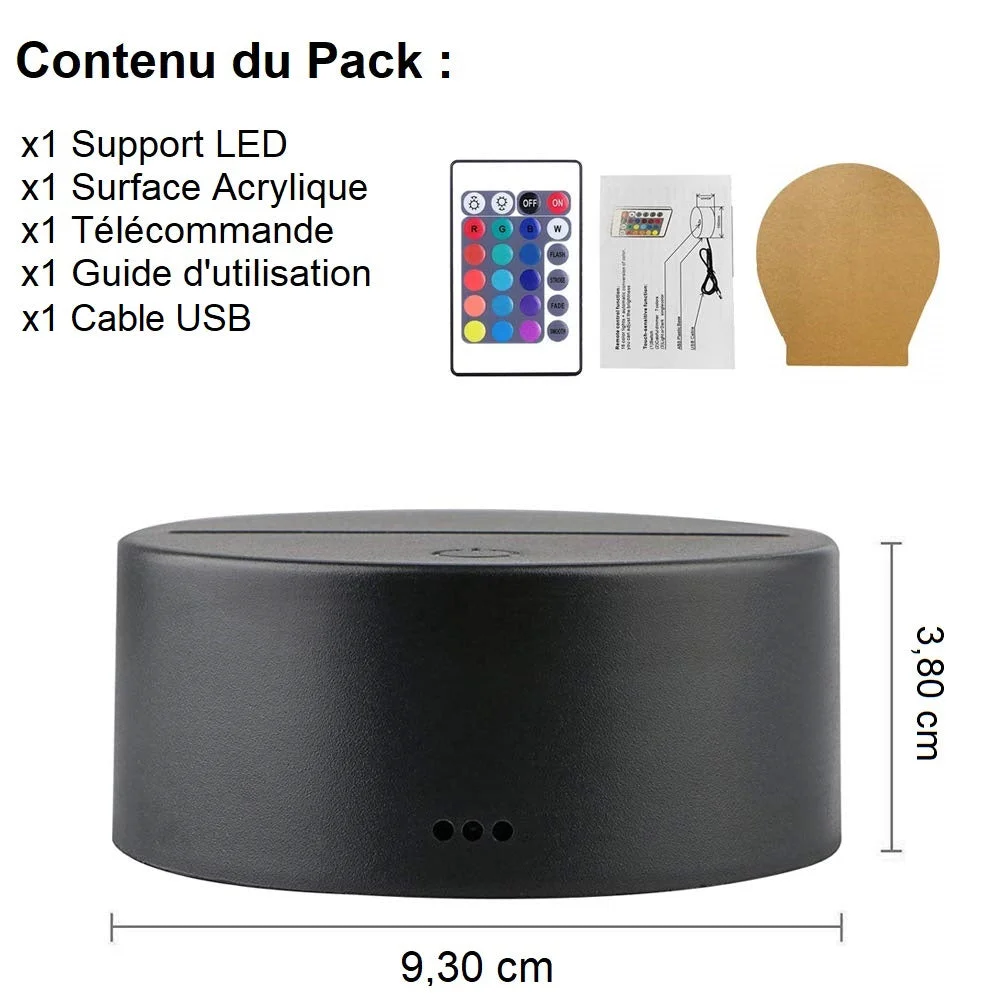 Veilleuse Tortue Océan - Lampe 3D – Image 4