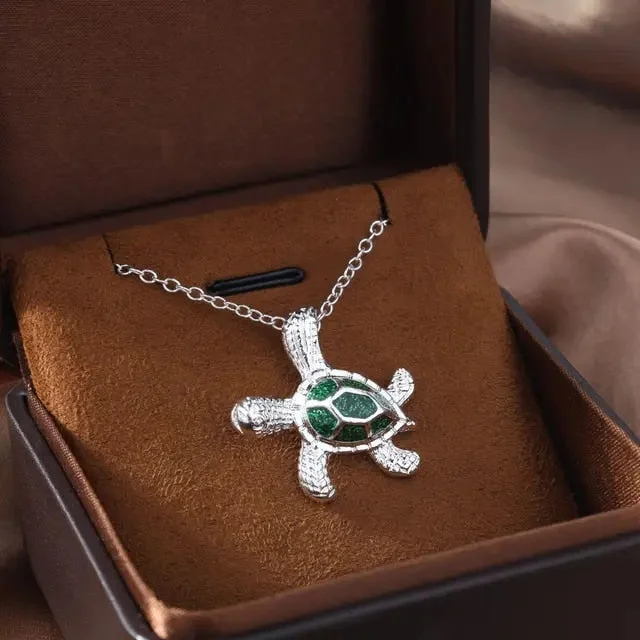 Pendentif Tortue Mer Verte