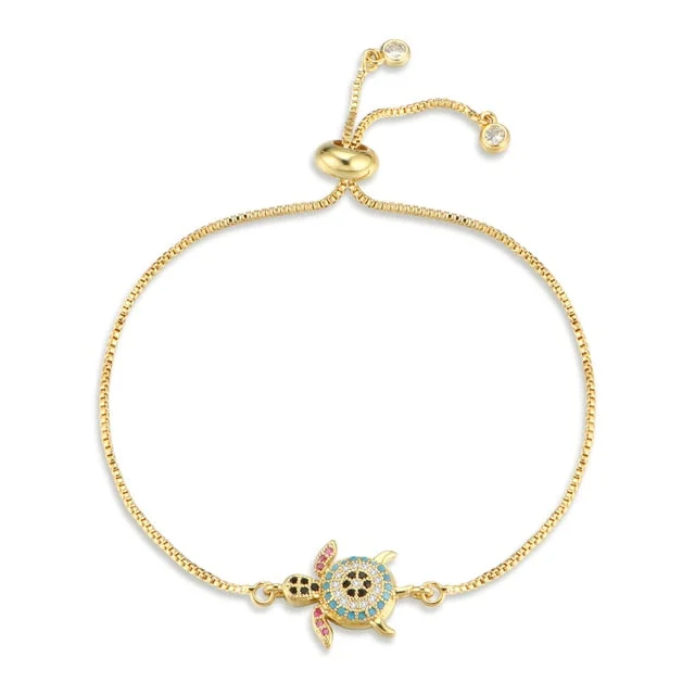 Bracelet Tortue Strass