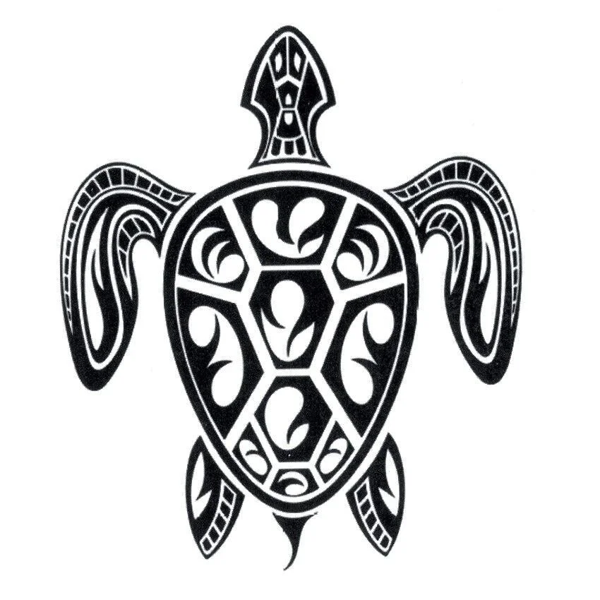 Tatouage Temporaire Tortue Tribal