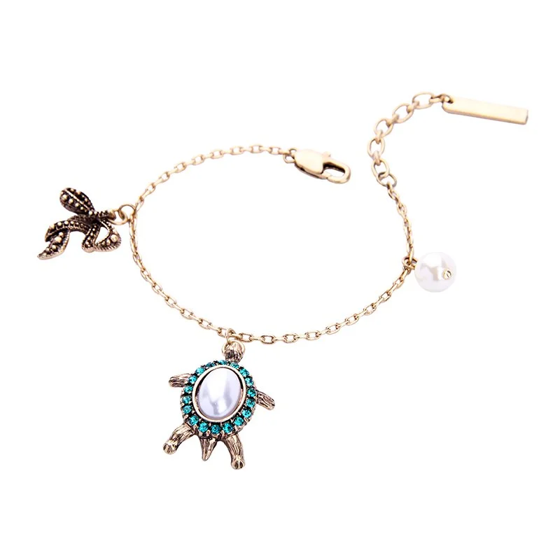 Détails du Bracelet Tortue Crystaline