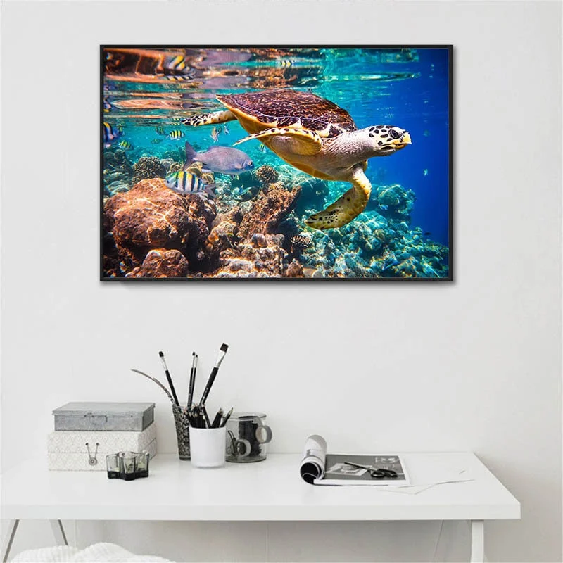 Poster Tortue de Mer Liberty