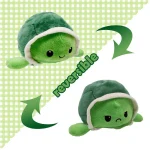 Peluche Tortue Réversible - Couleur Unie