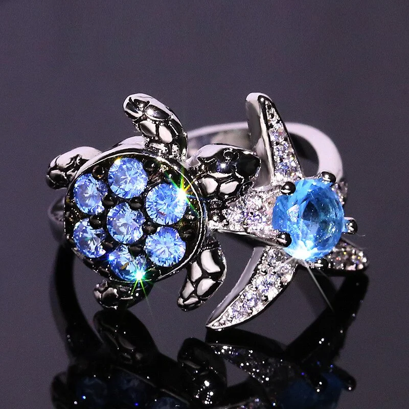 Bague Tortue Étoile de Mer