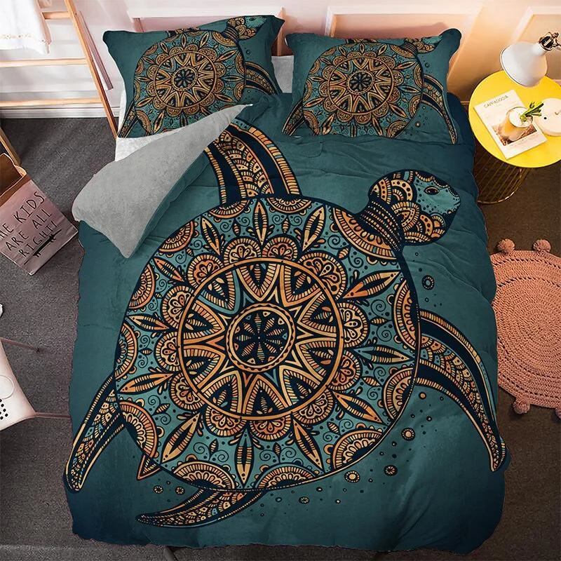 Parure de Lit Tortue 3PCS - Rosace