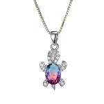 Collier Tortue - Opale Multicolore