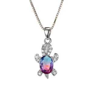 Collier Tortue - Opale Multicolore