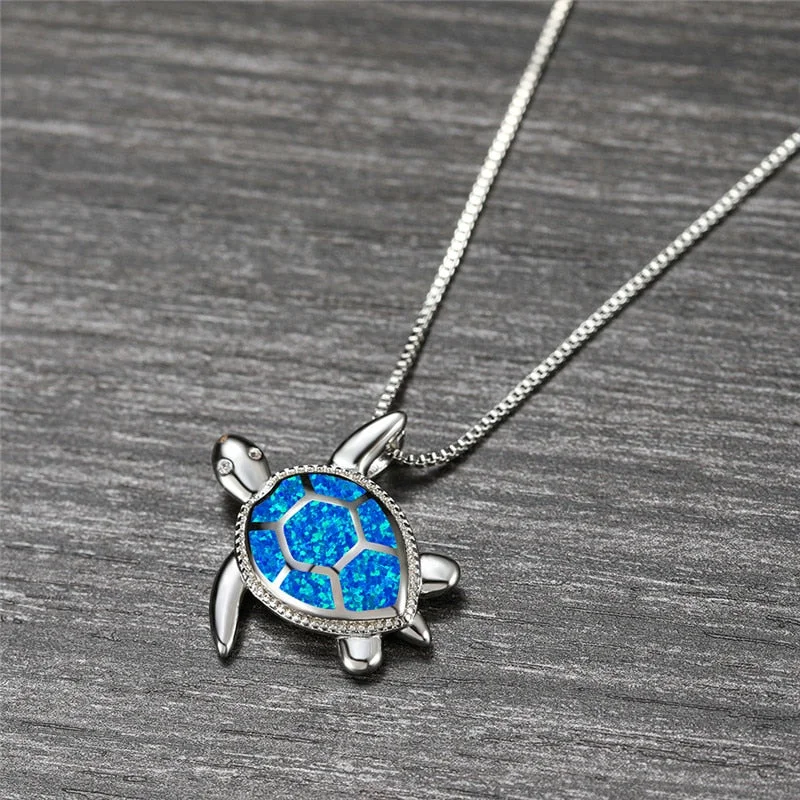 Détails du Collier Tortue AquaBlue