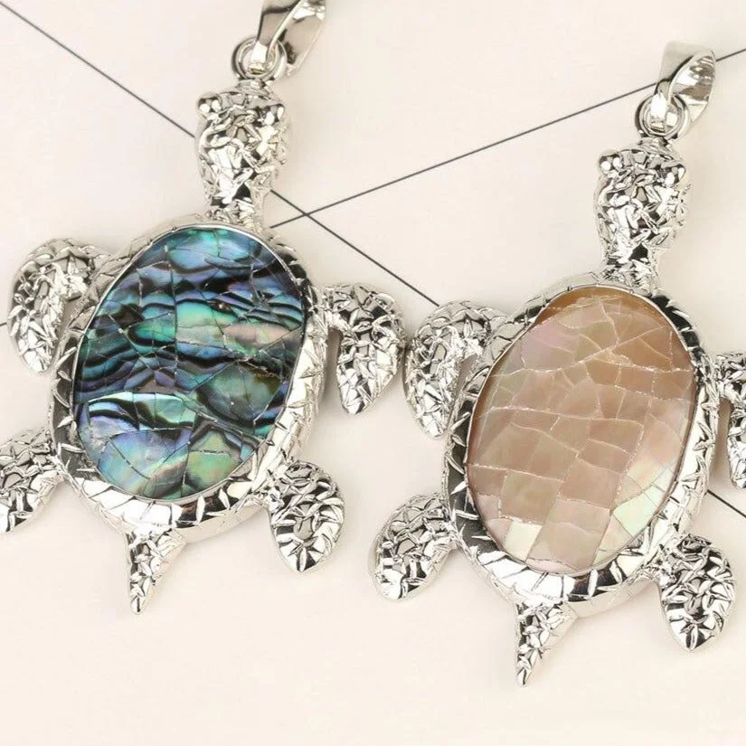 Détails du Pendentif Tortue en Abalone