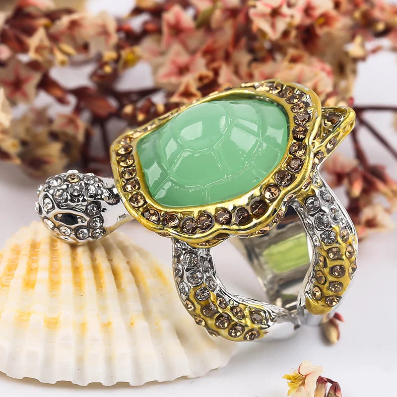 Bague en Forme de Tortue - Glam (Acier) – Image 4