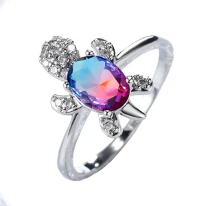Bague Tortue - Multicolore Opale