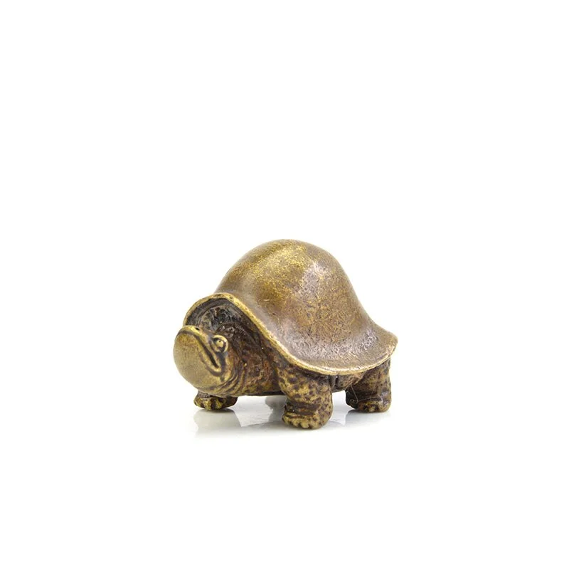 Figurine Tortue Terrestre en Cuivre