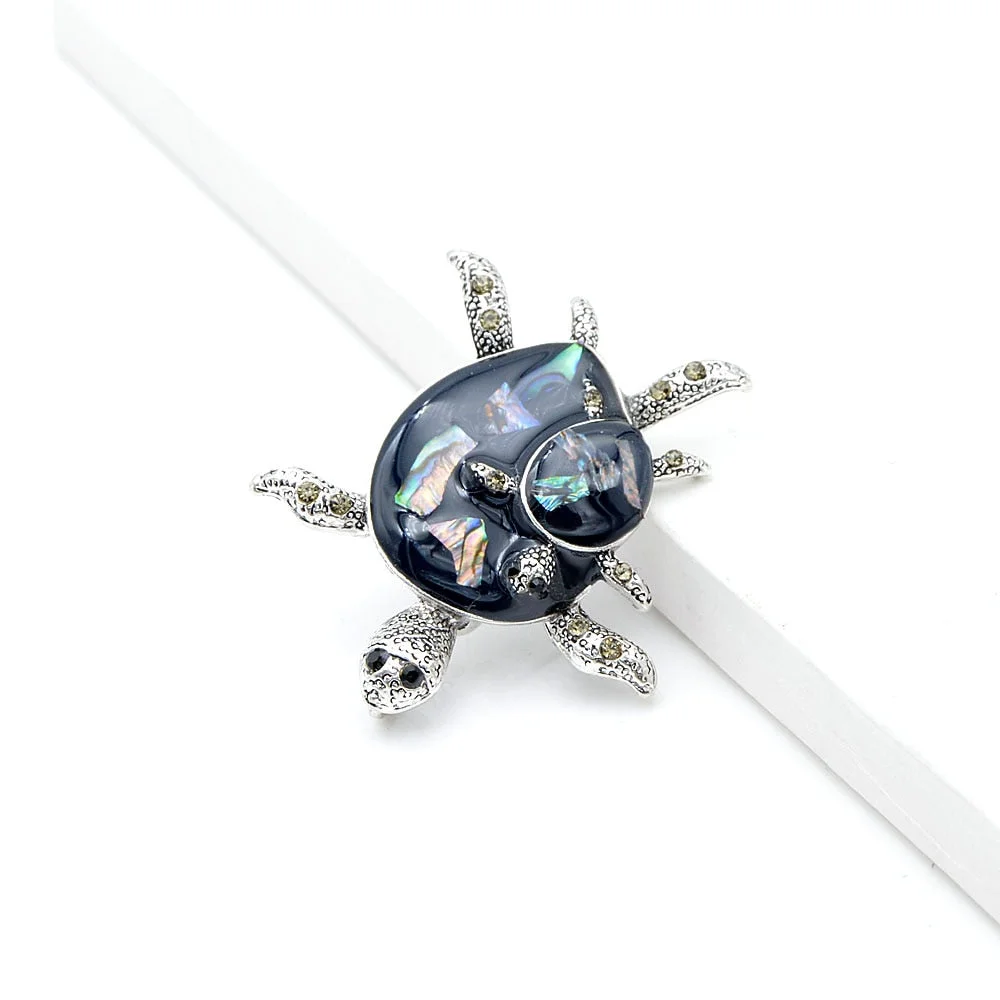 Broche Tortue - Nacre noir – Image 4