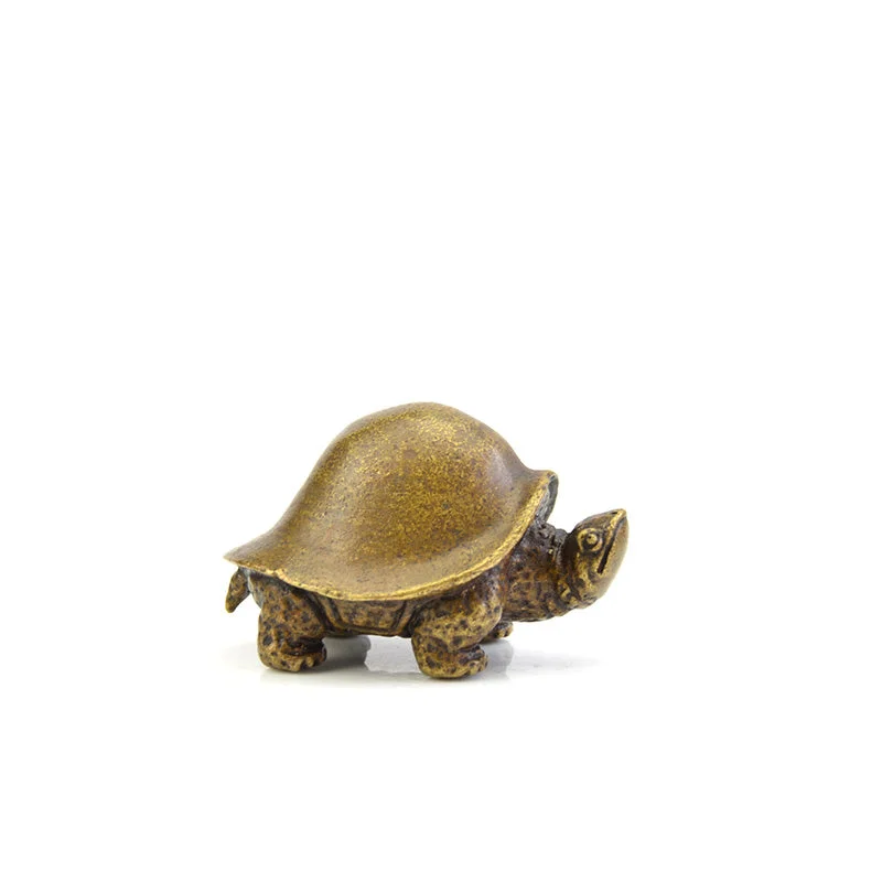 Détails de la Figurine Tortue Terrestre en Cuivre