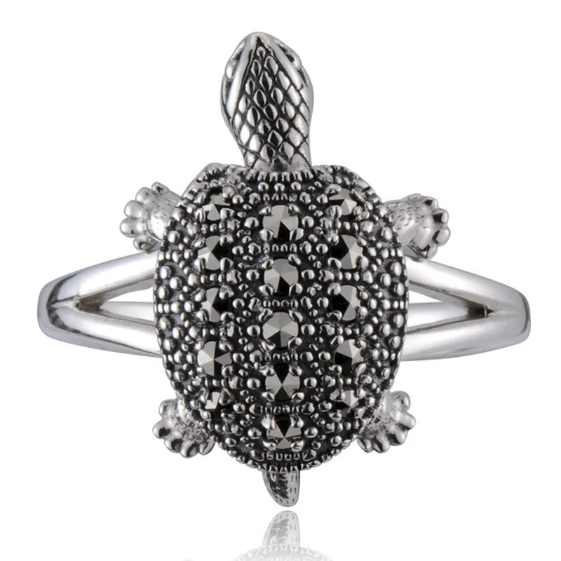 Détails de la Bague Tortue de Terre