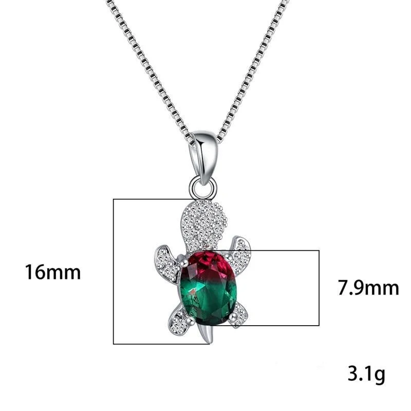 Collier Tortue avec Pierre en Opale