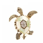 Broche Tortue - Or Golden