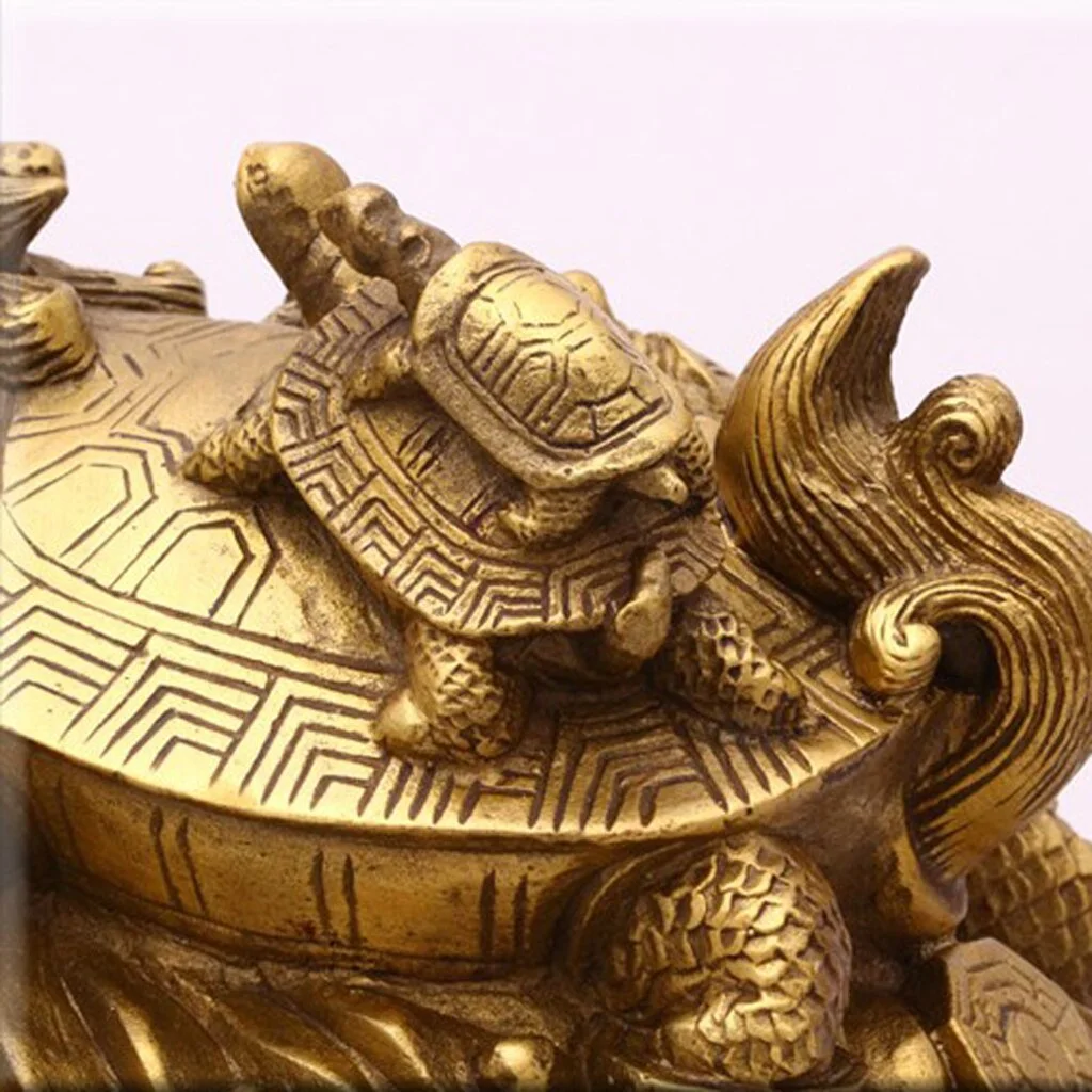 Figurine Tortue - Chinoise (Cuivre)