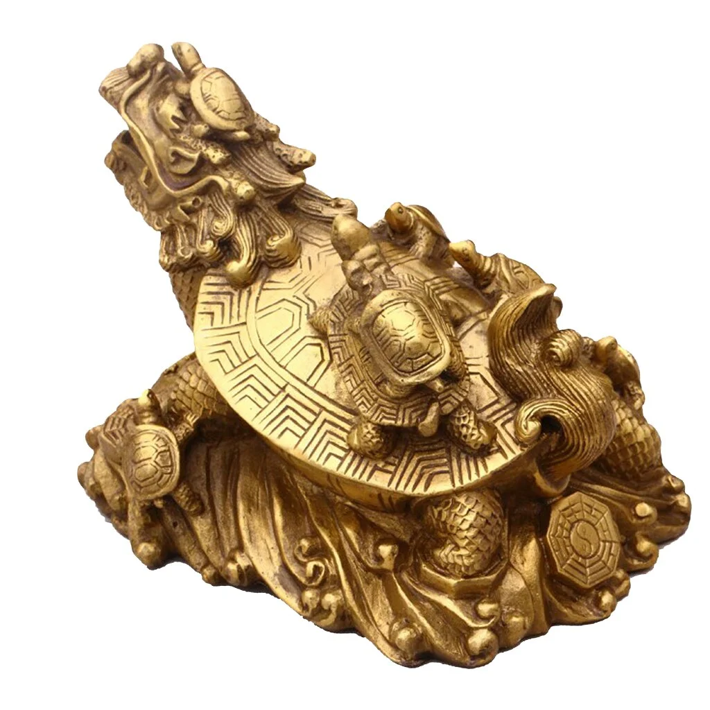 Figurine Tortue - Chinoise (Cuivre)