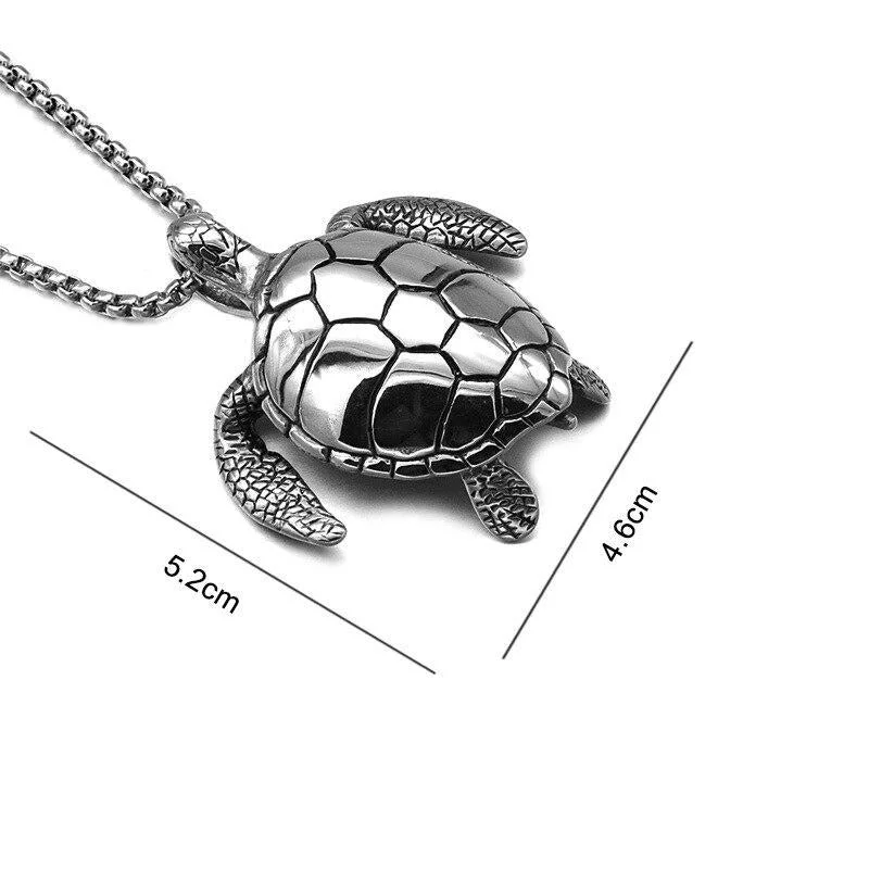 Détails du Pendentif Tortue en Platine